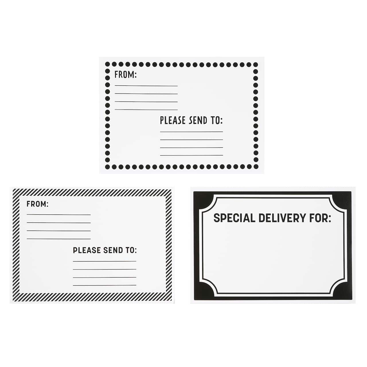 Black Address Labels by Celebrate It™